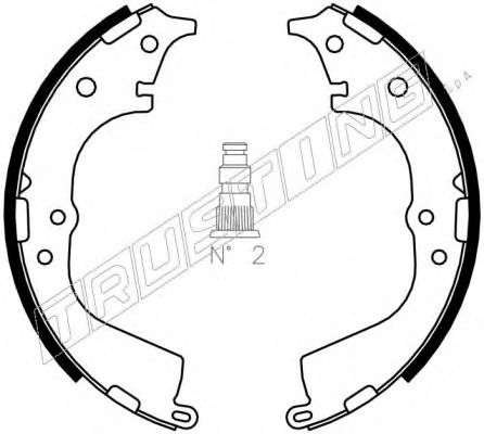 Комплект тормозных колодок TRUSTING 115.298