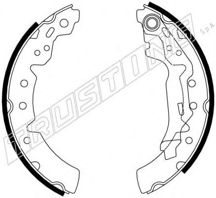 Комплект тормозных колодок TRUSTING 115.302