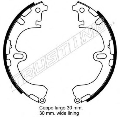 Комплект тормозных колодок TRUSTING 115.303