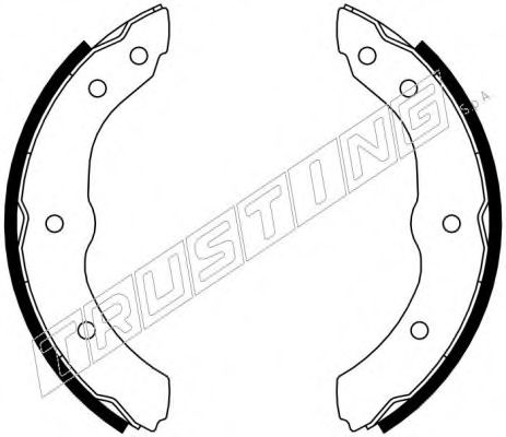 Комплект тормозных колодок TRUSTING 115.307