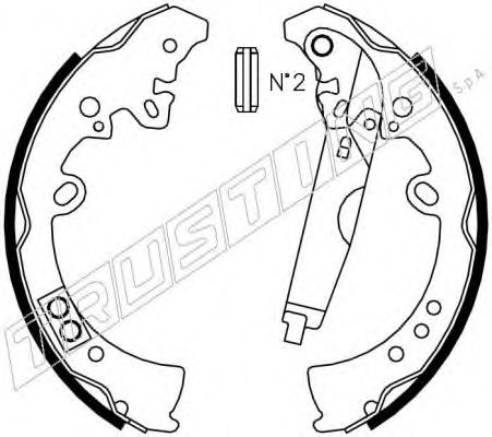 Комплект тормозных колодок TRUSTING 115.317