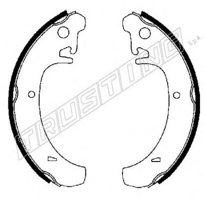 Комплект тормозных колодок TRUSTING 122.004
