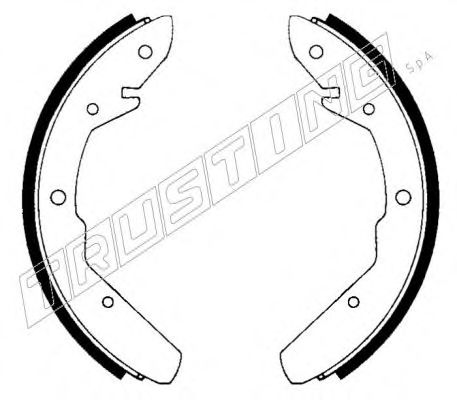 Комплект тормозных колодок TRUSTING 124.260