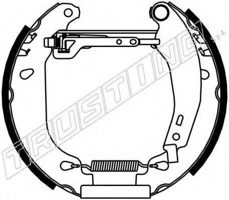 Комплект тормозных колодок TRUSTING 6054