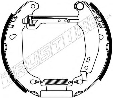 Комплект тормозных колодок TRUSTING 6092