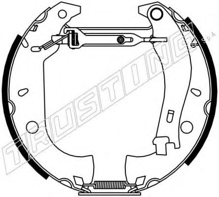 Комплект тормозных колодок TRUSTING 6153