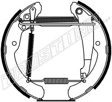 Комплект тормозных колодок TRUSTING 6216