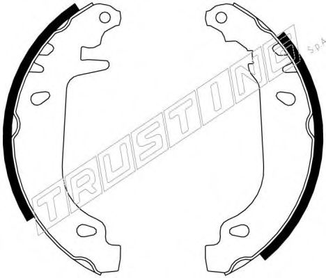 Комплект тормозных колодок TRUSTING 7058