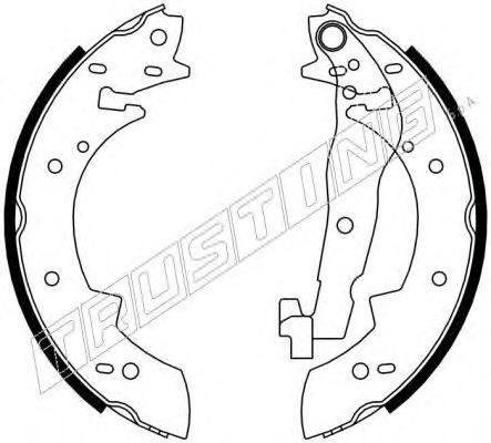 Комплект тормозных колодок TRUSTING 7097