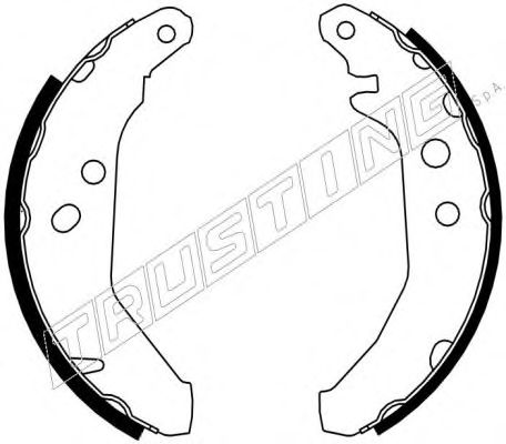 Комплект тормозных колодок TRUSTING 7122
