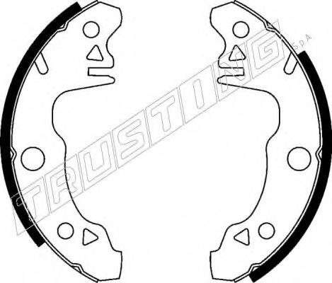 Комплект тормозных колодок TRUSTING 7126