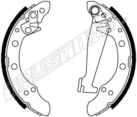 Комплект тормозных колодок TRUSTING 7169