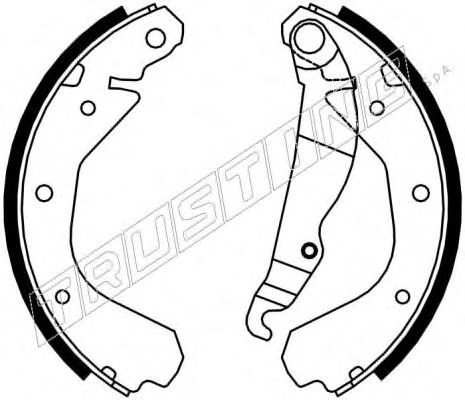 Комплект тормозных колодок TRUSTING 7174