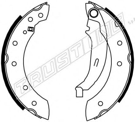 Комплект тормозных колодок TRUSTING 7181
