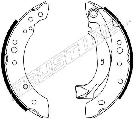 Комплект тормозных колодок TRUSTING 7198
