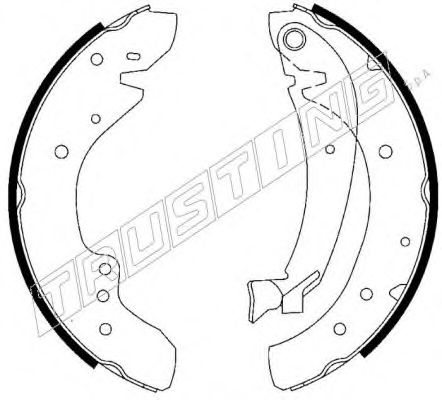 Комплект тормозных колодок TRUSTING 7203