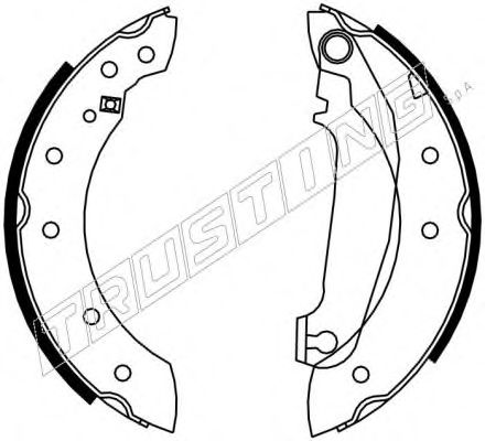 Комплект тормозных колодок TRUSTING 7206