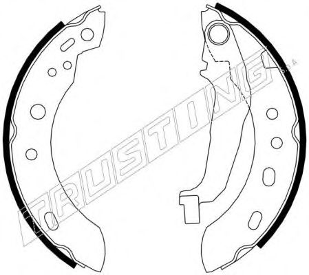 Комплект тормозных колодок TRUSTING 7212