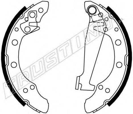Комплект тормозных колодок TRUSTING 7229