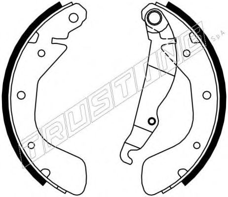 Комплект тормозных колодок TRUSTING 7231