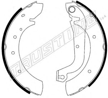 Комплект тормозных колодок TRUSTING 7240