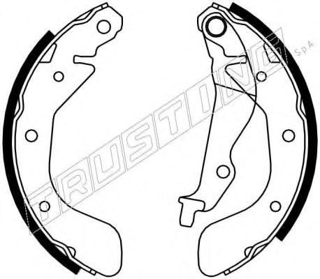 Комплект тормозных колодок TRUSTING 7293