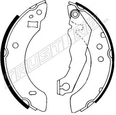 Комплект тормозных колодок TRUSTING 7302