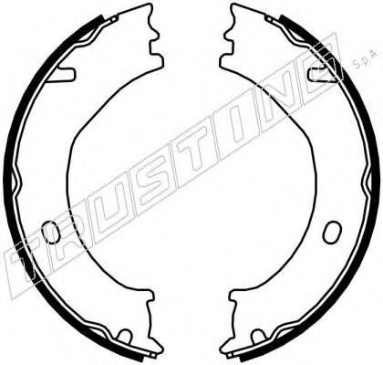 Комплект тормозных колодок, стояночная тормозная система TRUSTING 045.001