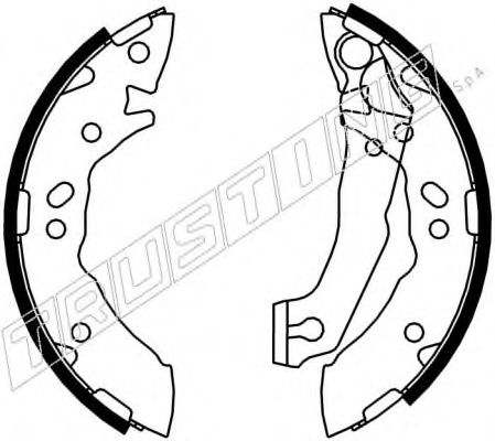 Комплект тормозных колодок TRUSTING 7344