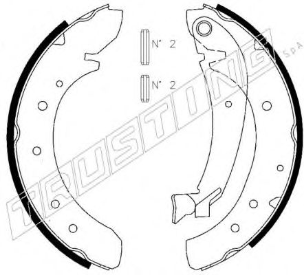 Комплект тормозных колодок TRUSTING 7368