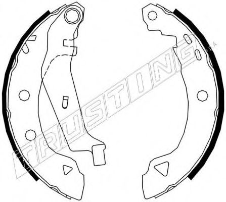 Комплект тормозных колодок TRUSTING 7371
