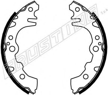 Комплект тормозных колодок TRUSTING 026.351