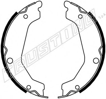 Комплект тормозных колодок, стояночная тормозная система TRUSTING 046.219