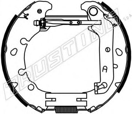 Комплект тормозных колодок TRUSTING 6392