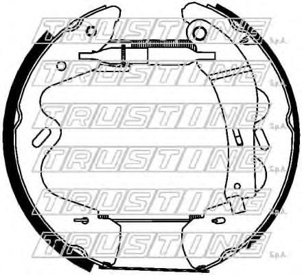 Комплект тормозных колодок TRUSTING 6409