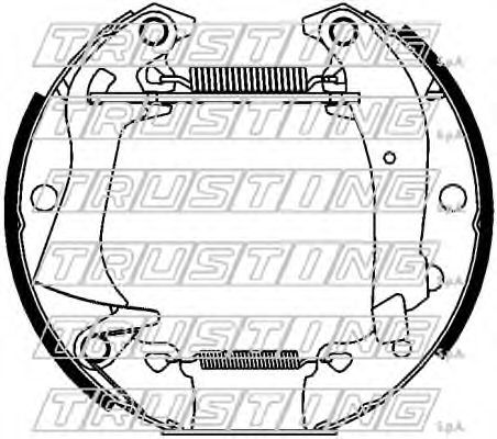 Комплект тормозных колодок TRUSTING 6411