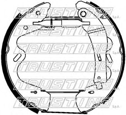 Комплект тормозных колодок TRUSTING 6445