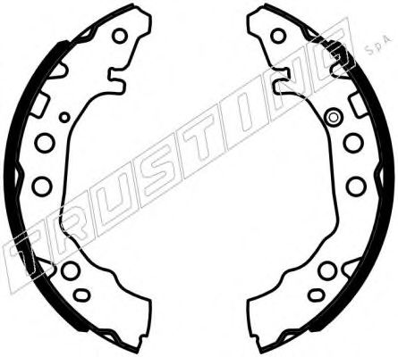Комплект тормозных колодок TRUSTING 115.331
