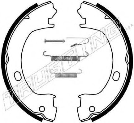 Комплект тормозных колодок, стояночная тормозная система TRUSTING 023.006K