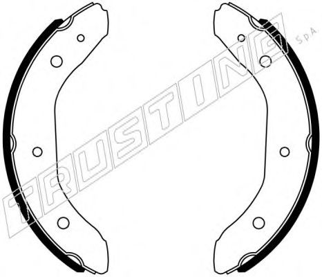 Комплект тормозных колодок, стояночная тормозная система TRUSTING 115.335