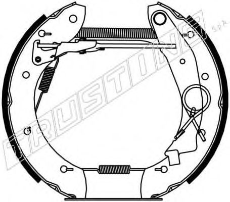 Комплект тормозных колодок TRUSTING 6463