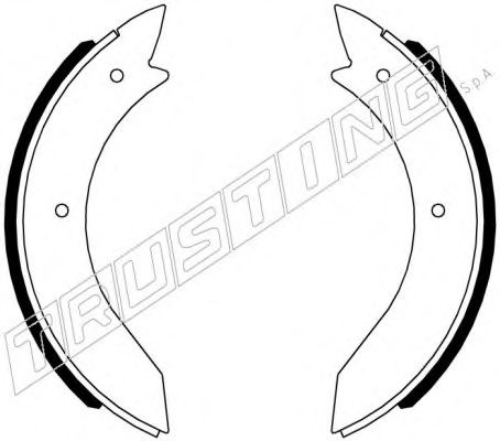 Комплект тормозных колодок TRUSTING 053.001