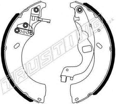 Комплект тормозных колодок TRUSTING 079.197