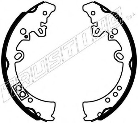 Комплект тормозных колодок TRUSTING 115.317S