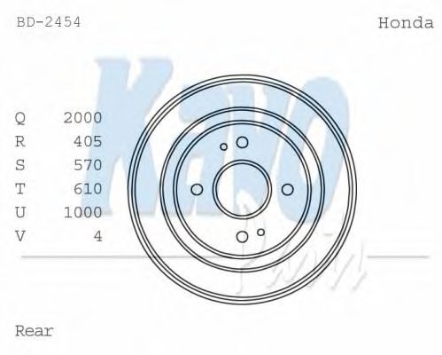 Тормозной барабан KAVO PARTS BD-2454