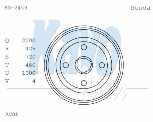 Тормозной барабан KAVO PARTS BD2459