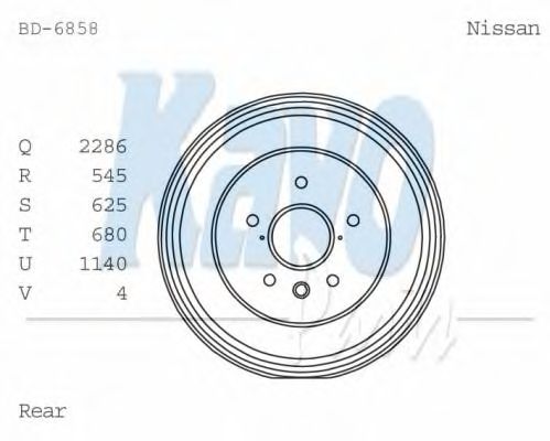 Тормозной барабан KAVO PARTS BD-6858