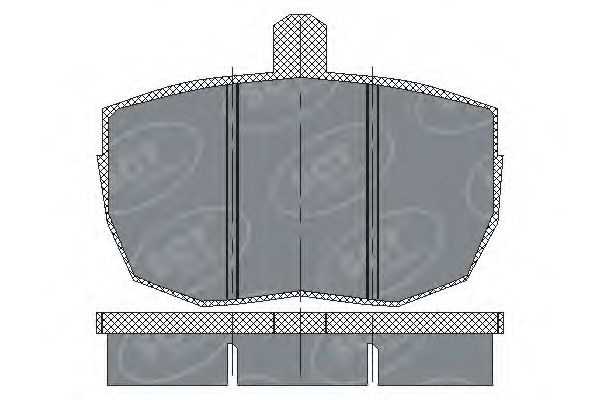 Комплект тормозных колодок, дисковый тормоз SCT Germany SP 121 PR