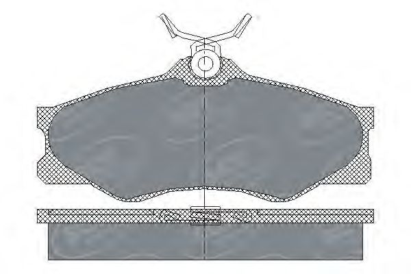 Комплект тормозных колодок, дисковый тормоз SCT Germany 20979