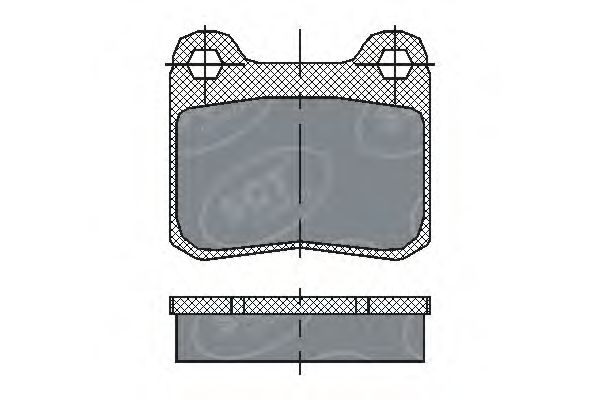 Комплект тормозных колодок, дисковый тормоз SCT Germany SP 200 PR